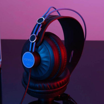 Yanmai Foldable Over Ear Headphones For Comfortable Travel Use foldable lightweight over-ear headphones on display