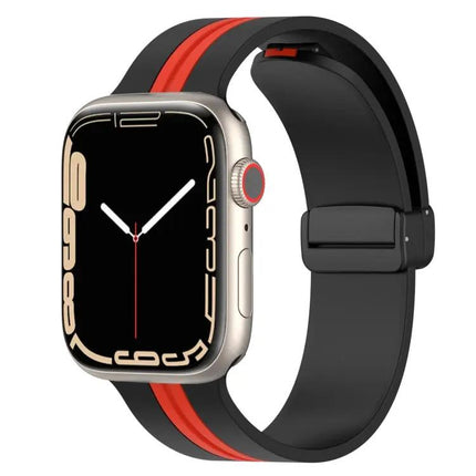 Two-Tone Silicone Magnetic Clasp Watch Band for 49/45mm
