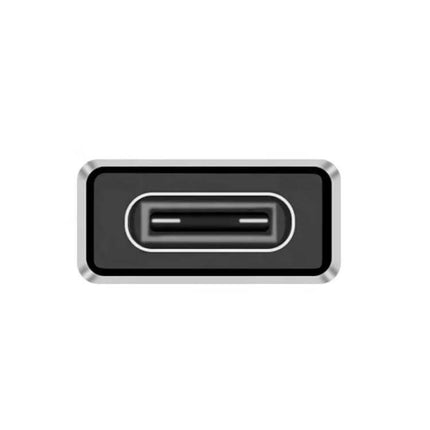 USB-C to USB Adapter for Connecting and Transferring Data — close-up of USB-C female port showing plug-and-play data transfer and charging compatibility