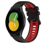 For Samsung Galaxy Watch5 44mm / Black+Red