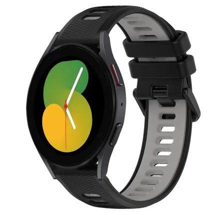 20mm Two-Tone Silicone Band For Galaxy Watch 44/47mm