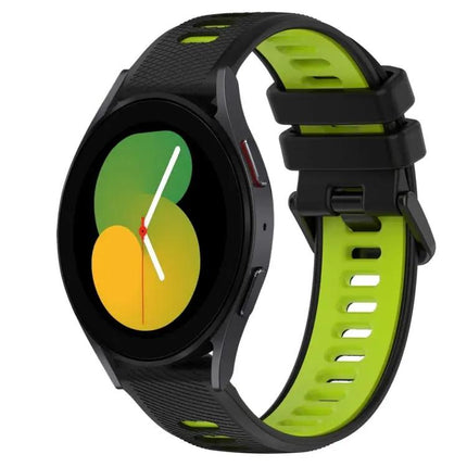 20mm Two-Tone Silicone Band For Galaxy Watch 44/47mm