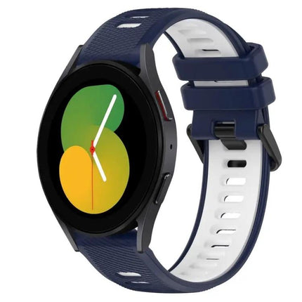 20mm Two-Tone Silicone Band For Galaxy Watch 44/47mm