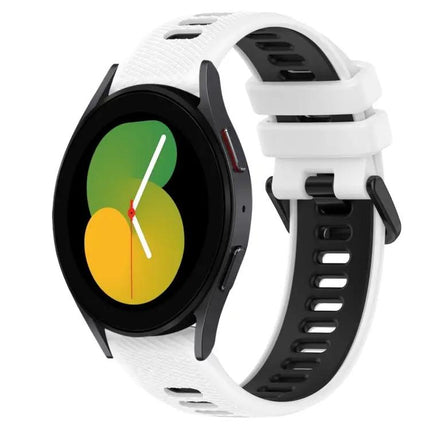 20mm Two-Tone Silicone Sports Watch Band For Galaxy Watch5