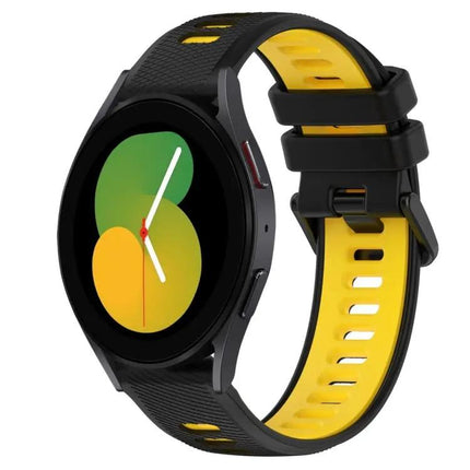 20mm Two-Tone Silicone Sports Watch Band For Galaxy Watch5