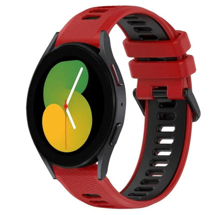 20mm Two-Tone Silicone Sports Watch Band For Galaxy Watch5