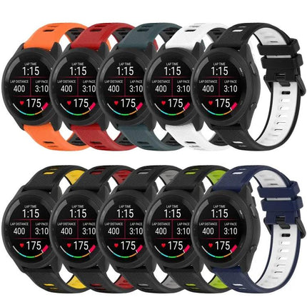20mm Two-Tone Silicone Sports Watch Band For Galaxy Watch5