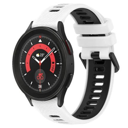 20mm Two-Tone Silicone Sports Watch Band For Galaxy Watch5