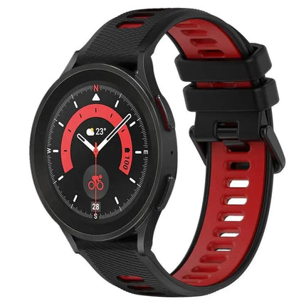 20mm Two-Tone Silicone Sports Watch Band For Galaxy Watch5