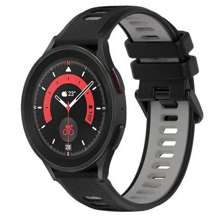 20mm Two-Tone Silicone Sports Watch Band For Galaxy Watch5