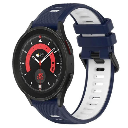20mm Two-Tone Silicone Sports Watch Band For Galaxy Watch5