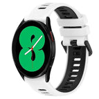 For Samsung Galaxy Watch4 44mm / White+Black