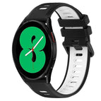 For Samsung Galaxy Watch4 44mm / Black+White