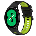 For Samsung Galaxy Watch4 44mm / Black+Green