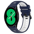 For Samsung Galaxy Watch4 44mm / Midnight Blue+White