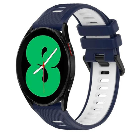 20mm Two-Tone Silicone Sports Watch Band for Galaxy Watch4