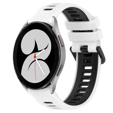 20mm Two-Tone Silicone Sports Watch Band for Galaxy Watch4