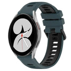 For Samsung Galaxy Watch4 40mm / Olive Green + Black