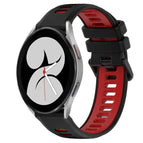 For Samsung Galaxy Watch4 40mm / Black+Red