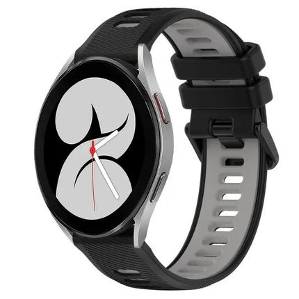 20mm Two-Tone Silicone Sports Watch Band for Galaxy Watch4