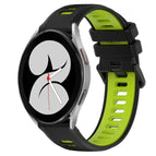 For Samsung Galaxy Watch4 40mm / Black+Green