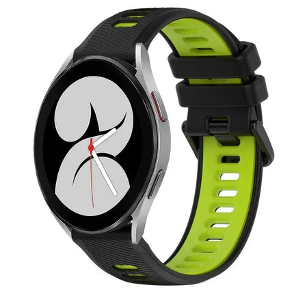 20mm Two-Tone Silicone Sports Watch Band for Galaxy Watch4
