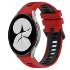 For Samsung Galaxy Watch4 40mm / Red+Black