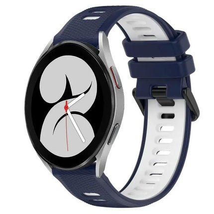 20mm Two-Tone Silicone Sports Watch Band for Galaxy Watch4