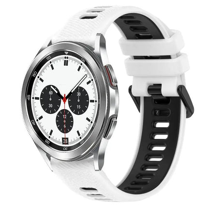 20mm Two Tone Silicone Sport Band For Galaxy Watch4 42/46mm