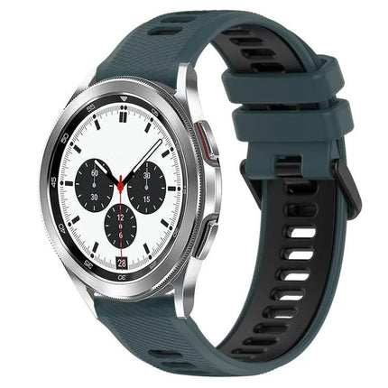 20mm Two Tone Silicone Sport Band For Galaxy Watch4 42/46mm