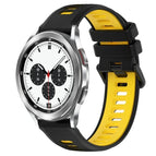 For Samsung  Galaxy Watch4 Classic 42mm / Black+Yellow