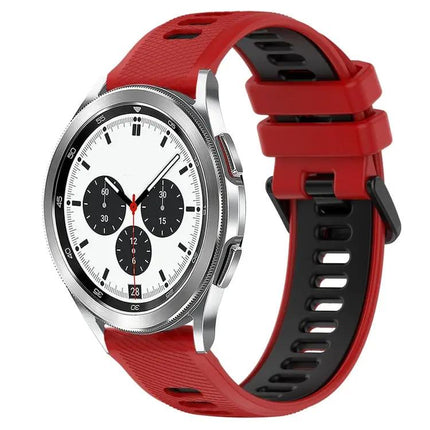 20mm Two Tone Silicone Sport Band For Galaxy Watch4 42/46mm