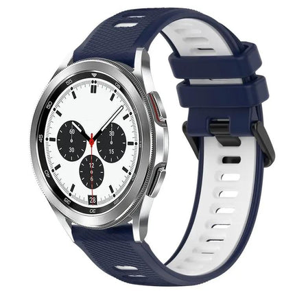 20mm Two Tone Silicone Sport Band For Galaxy Watch4 42/46mm