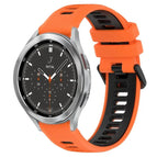For Samsung  Galaxy Watch4 Classic 46mm / Orange+Black