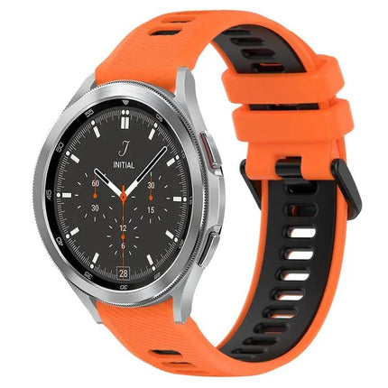 20mm Two Tone Silicone Sport Band For Galaxy Watch4 42/46mm