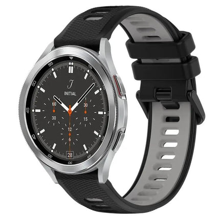 20mm Two Tone Silicone Sport Band For Galaxy Watch4 42/46mm