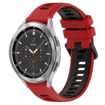 20mm Two Tone Silicone Sport Band For Galaxy Watch4 42/46mm