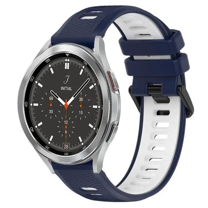 20mm Two Tone Silicone Sport Band For Galaxy Watch4 42/46mm