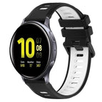 For Samsung Galaxy Watch Active2 40mm / Black+White