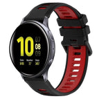 For Samsung Galaxy Watch Active2 40mm / Black+Red