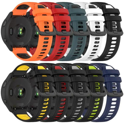 20mm Two-Tone Silicone Sports Watch Band for Galaxy Watch