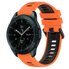 For Samsung Galaxy Watch 42mm / Orange+Black