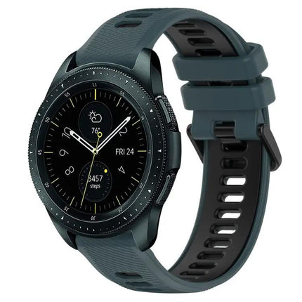 20mm Two-Tone Silicone Sports Band for Galaxy Watch 42/44mm