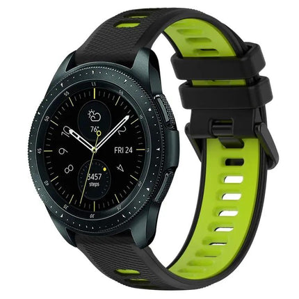 20mm Two-Tone Silicone Sports Band for Galaxy Watch 42/44mm