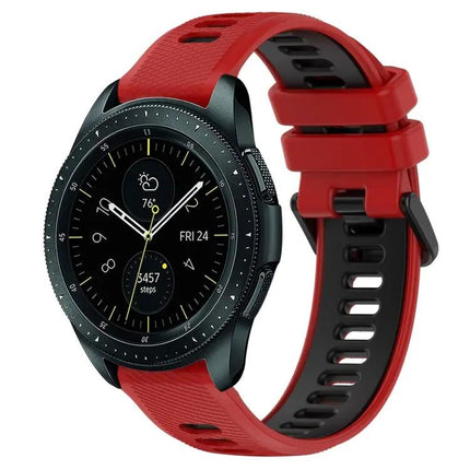 20mm Two-Tone Silicone Sports Band for Galaxy Watch 42/44mm