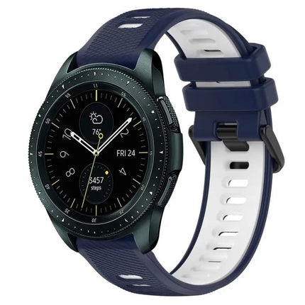 20mm Two-Tone Silicone Sports Band for Galaxy Watch 42/44mm