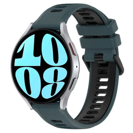 20mm Two-Tone Silicone Sports Band for Galaxy Watch 42/44mm