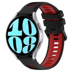 For Samsung Galaxy Watch 6 44mm / Black+Red