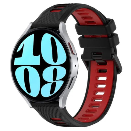 20mm Two-Tone Silicone Sports Band for Galaxy Watch 42/44mm