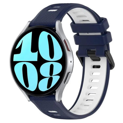 20mm Two-Tone Silicone Sports Band for Galaxy Watch 42/44mm